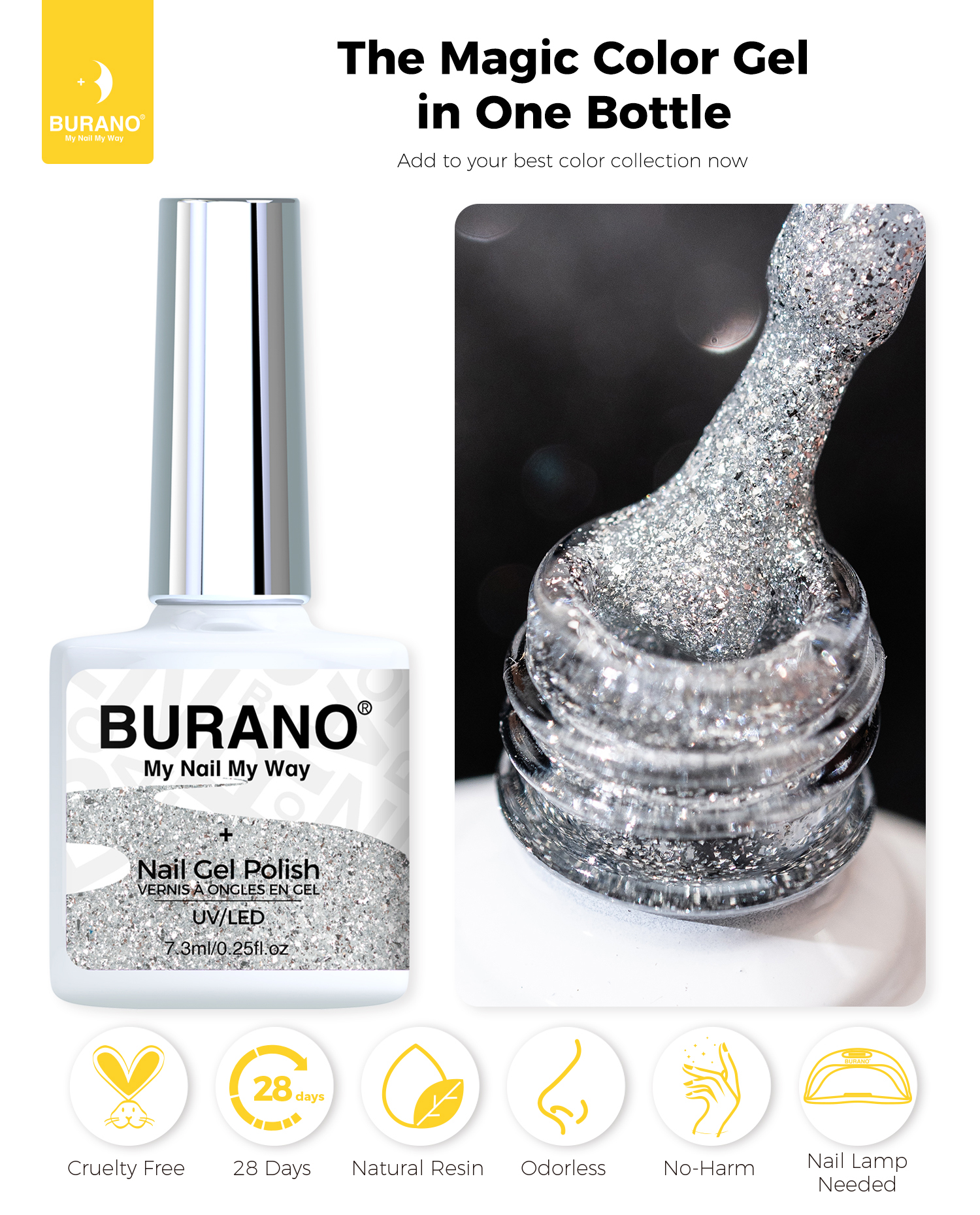 BURANO Reflective Glitter Gel-S10