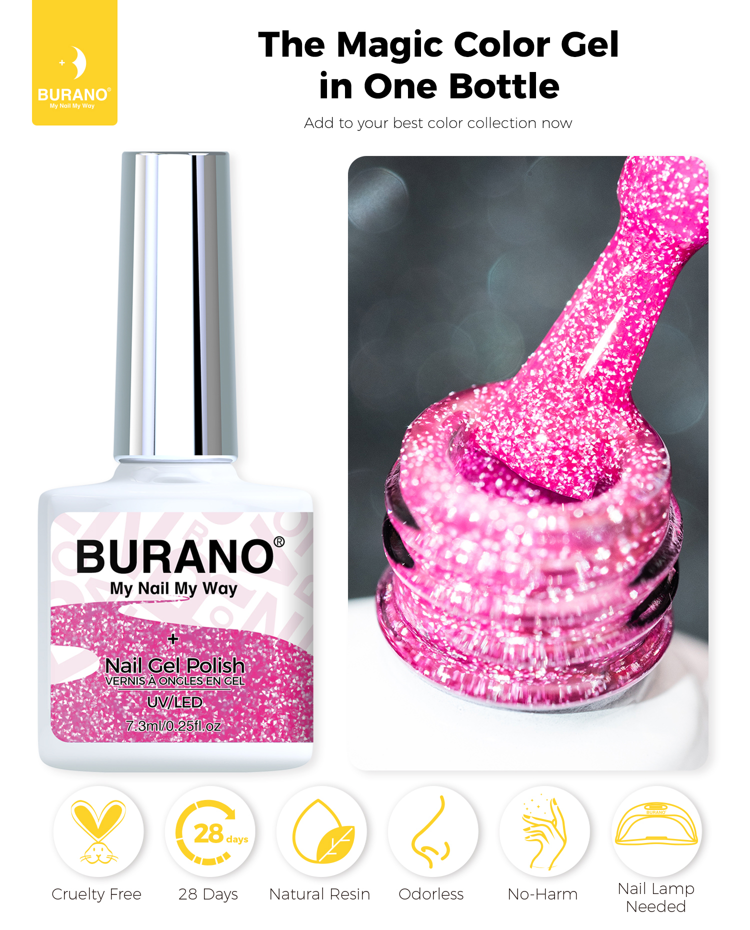 BURANO Reflective Glitter Gel-S13