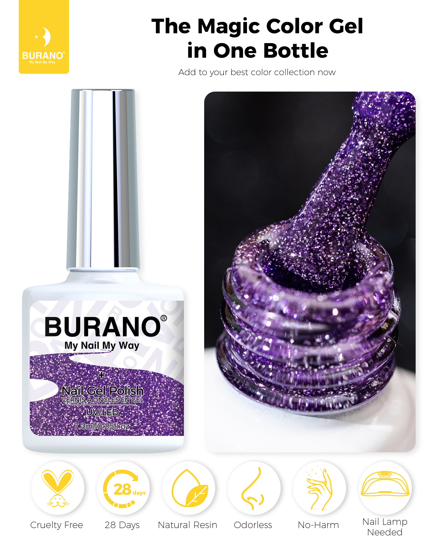 BURANO Reflective Glitter Gel-S14