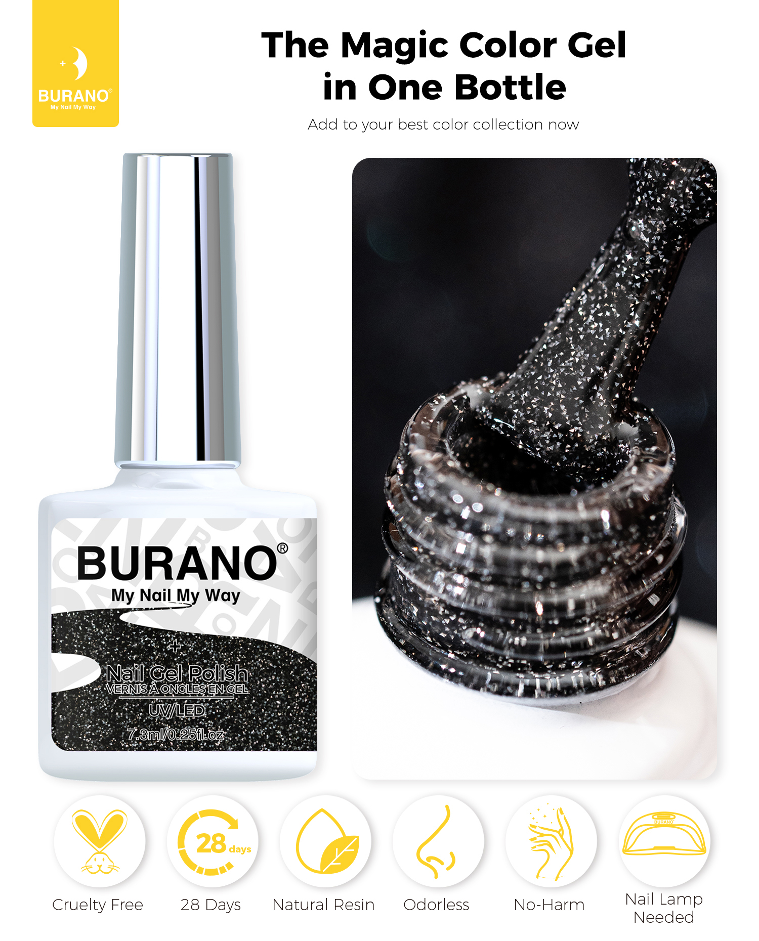 BURANO Reflective Glitter Gel-S15