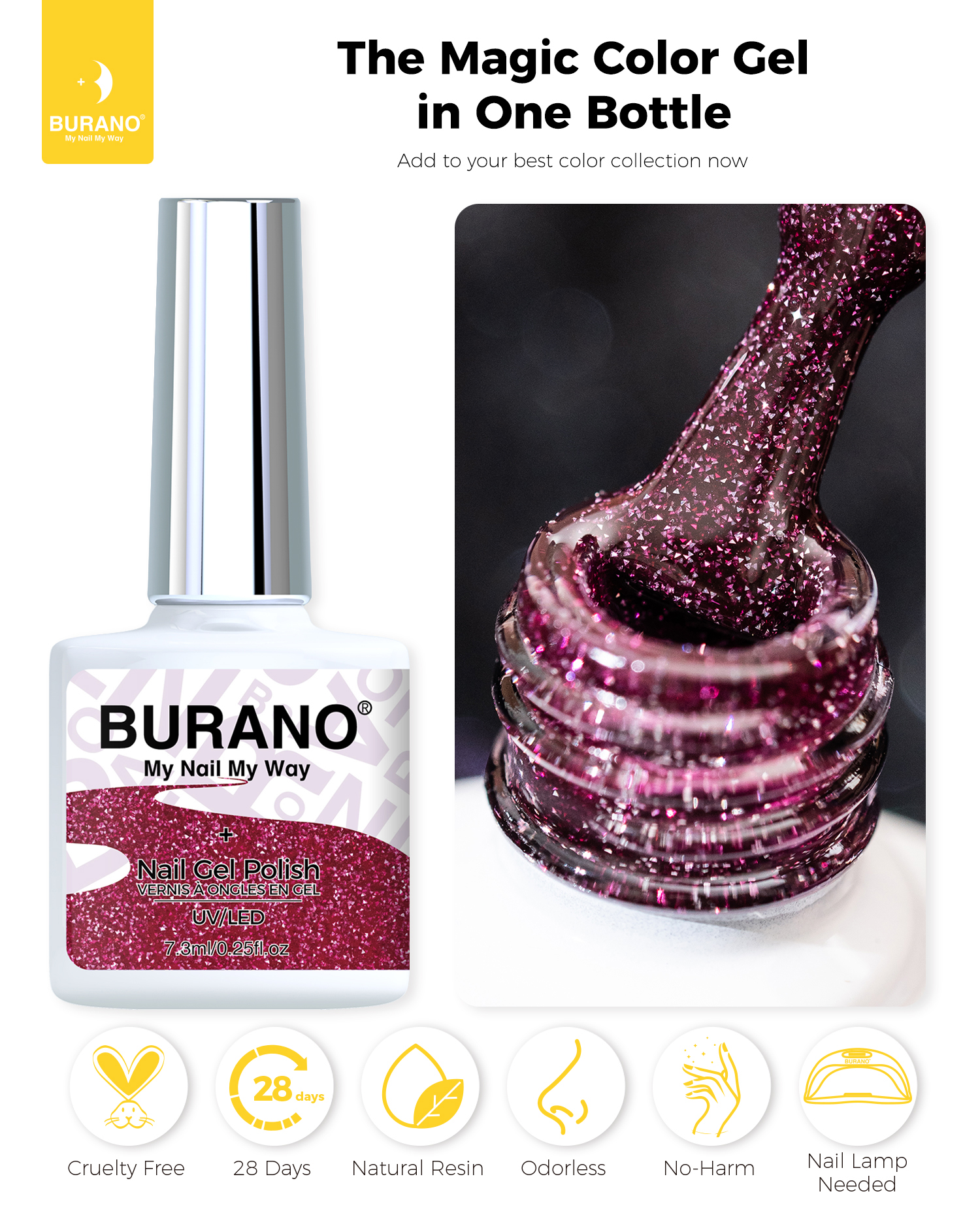 BURANO Reflective Glitter Gel-S18