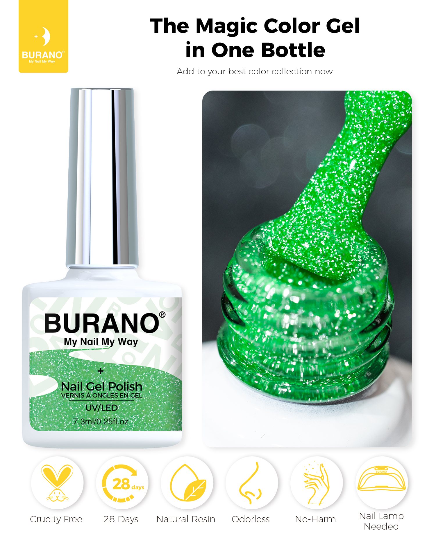 BURANO Reflective Glitter Gel-S20