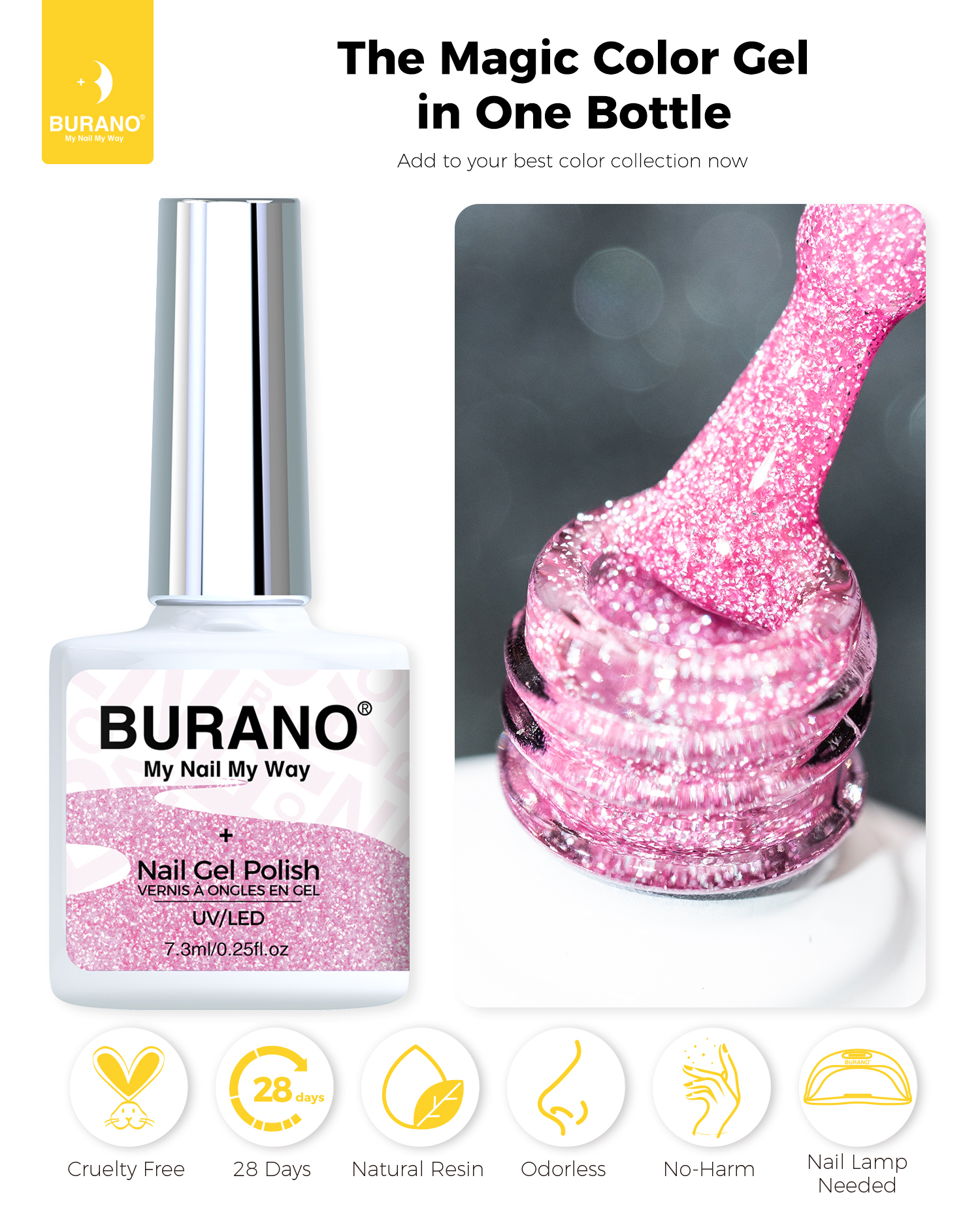 BURANO Reflective Glitter Gel-S21