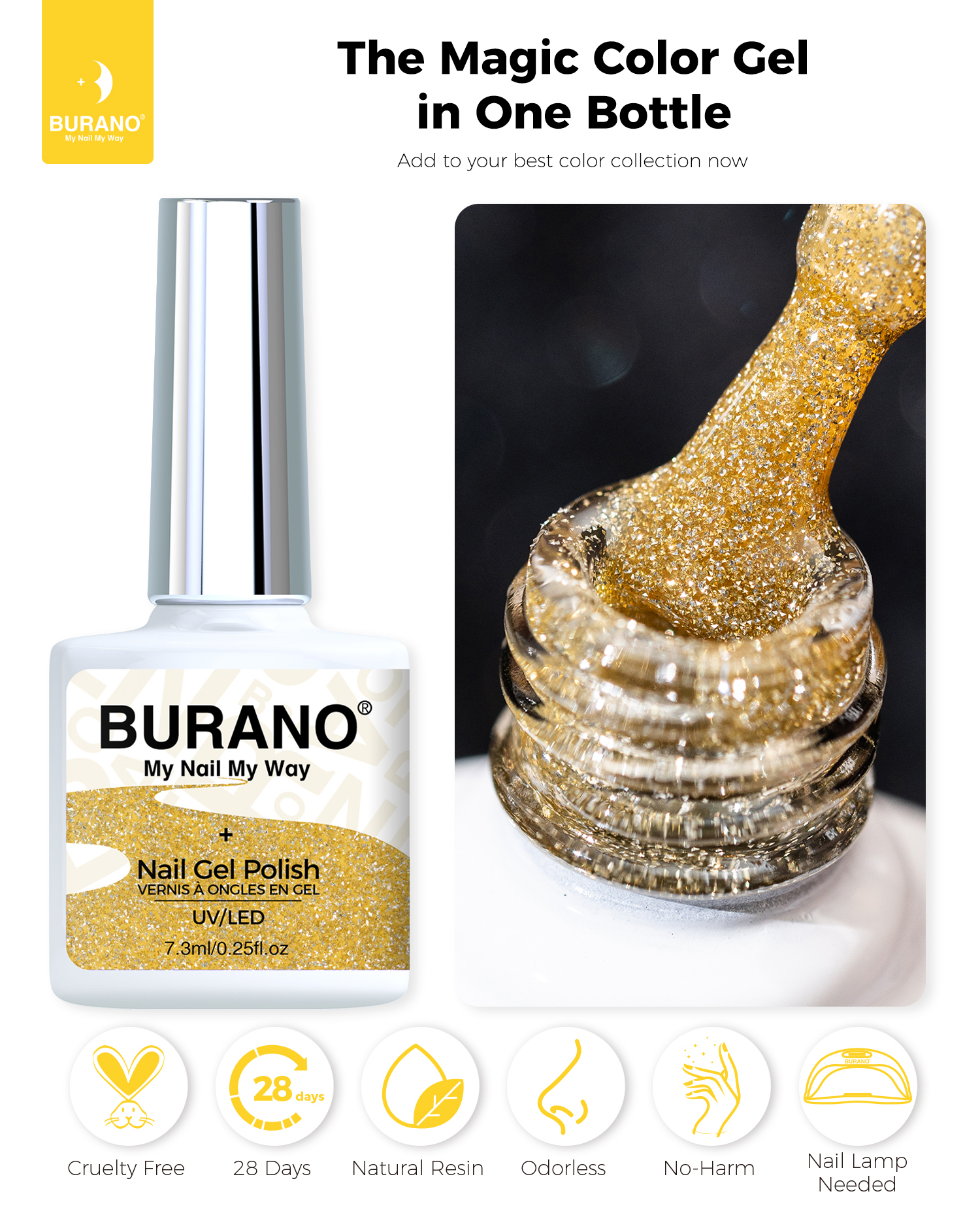 BURANO Reflective Glitter Gel-S22