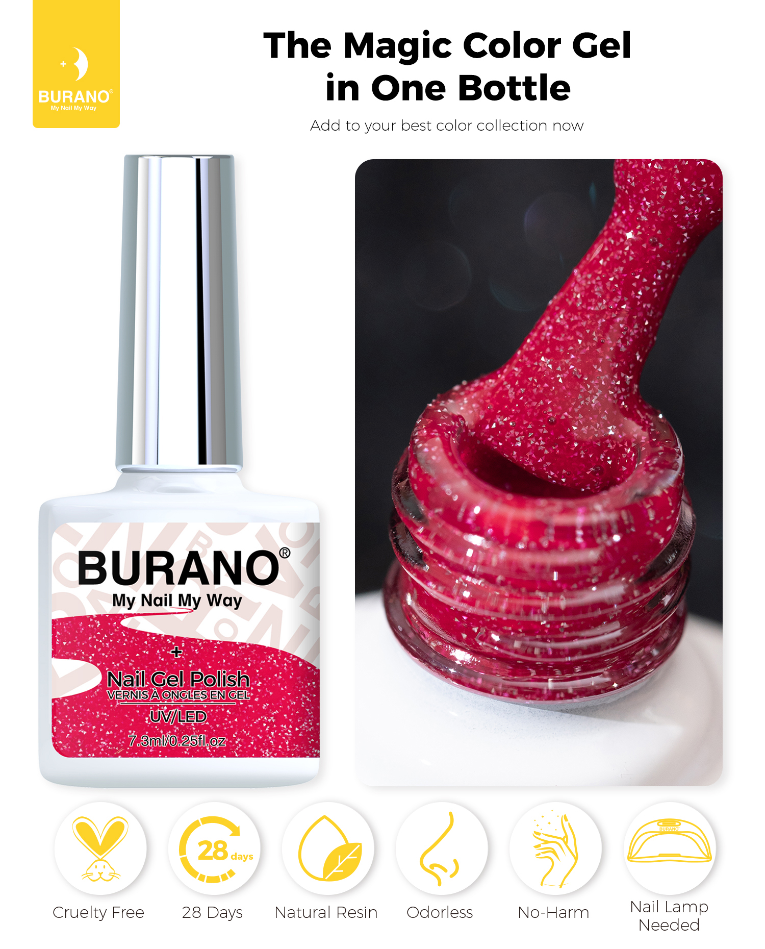 BURANO Reflective Glitter Gel-S25