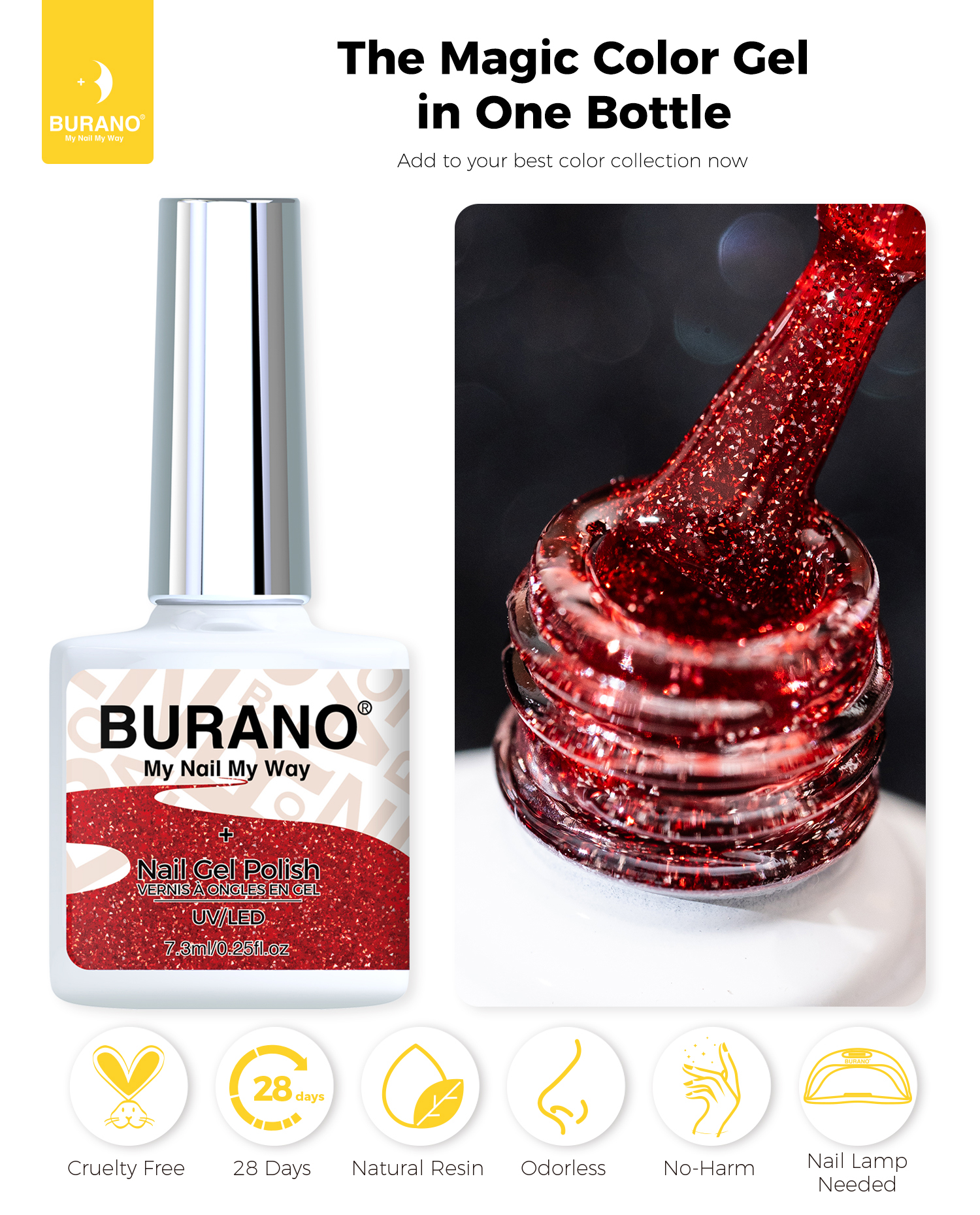 BURANO Reflective Glitter Gel-S26