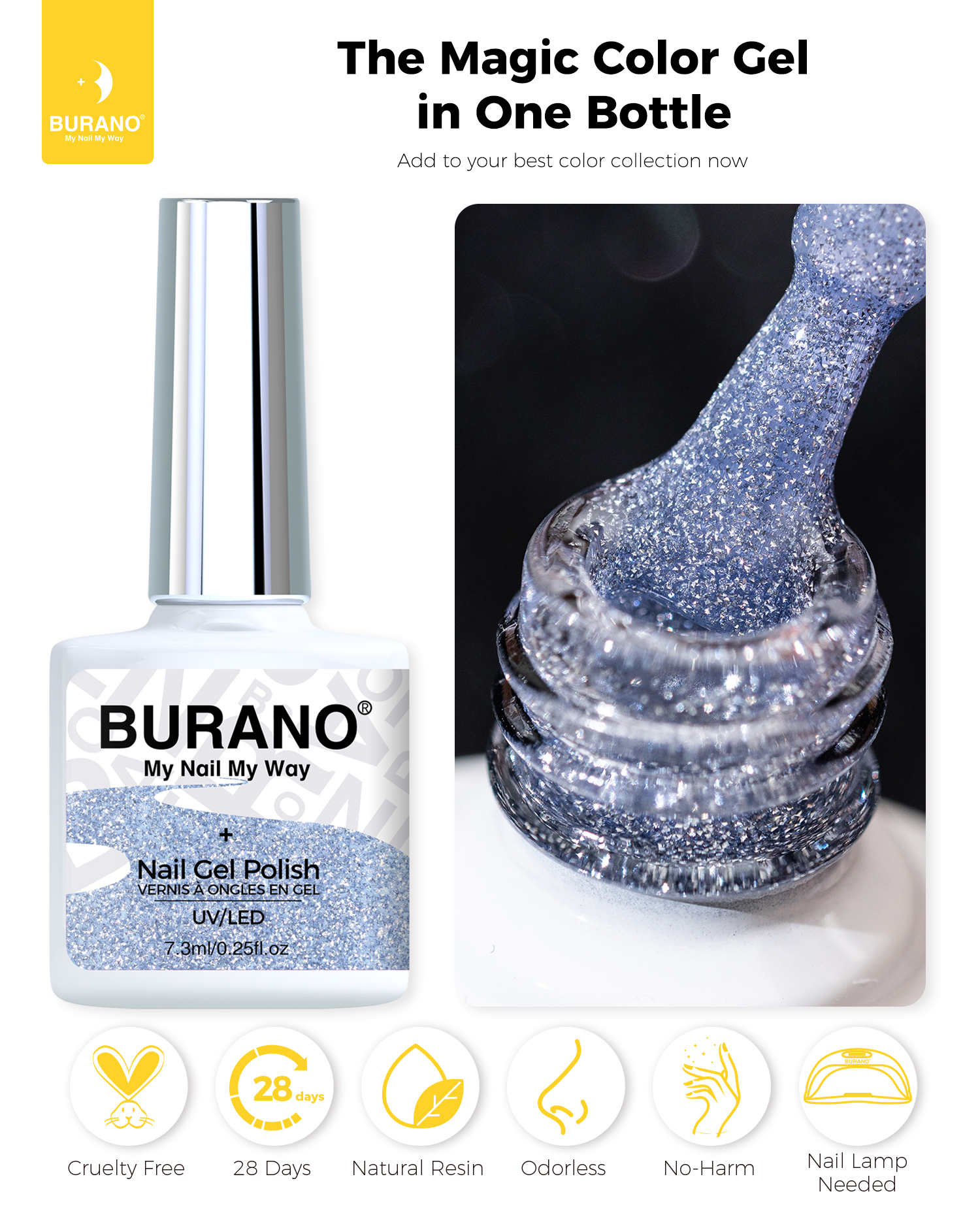 BURANO Reflective Glitter Gel-S27