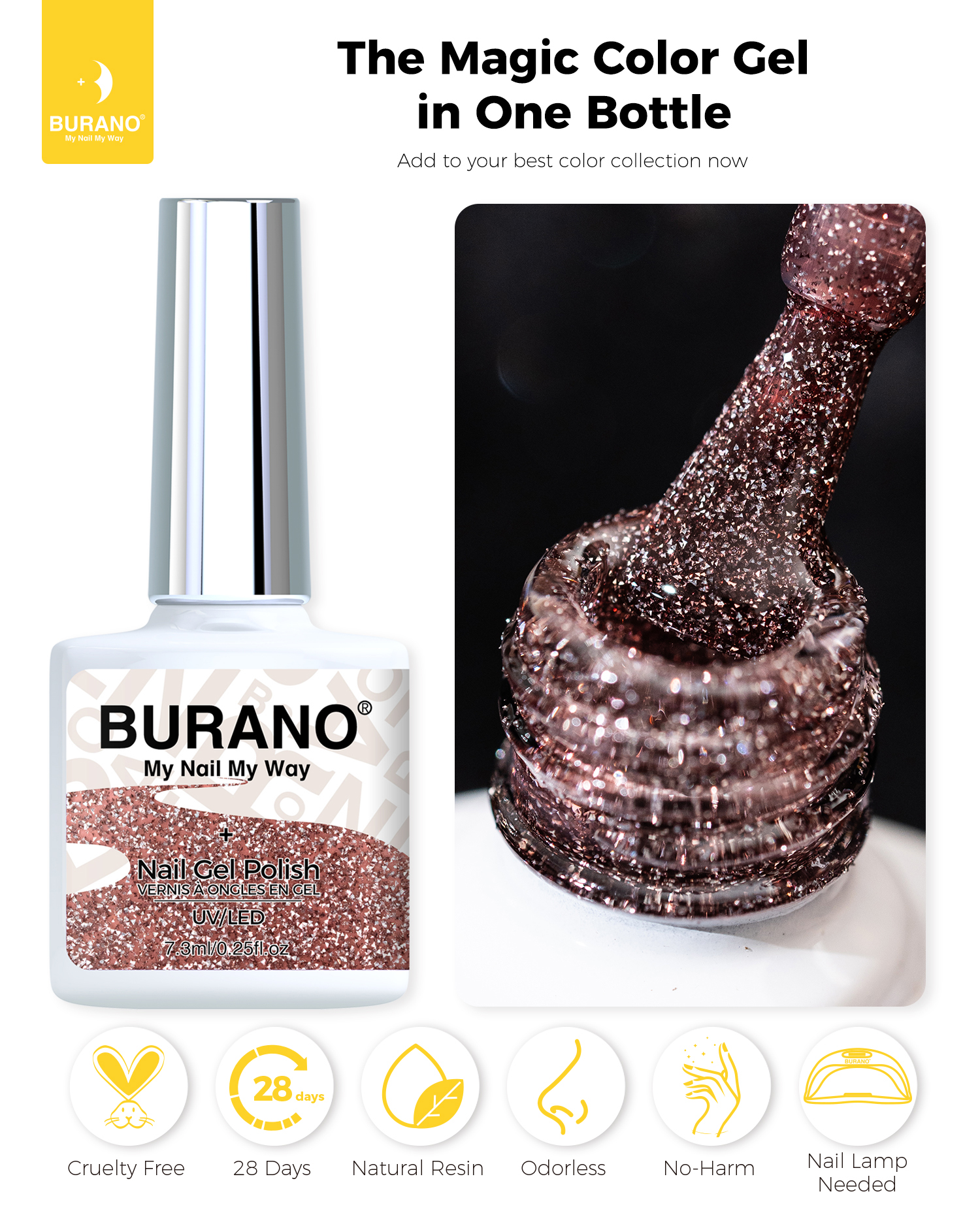 BURANO Reflective Glitter Gel-S3