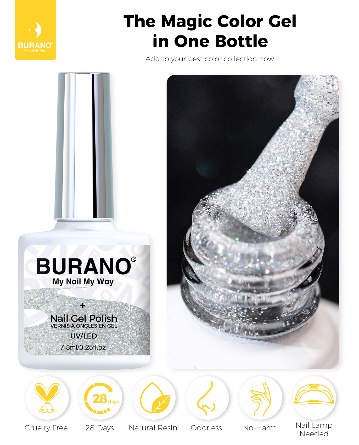 BURANO Reflective Glitter Gel-S6