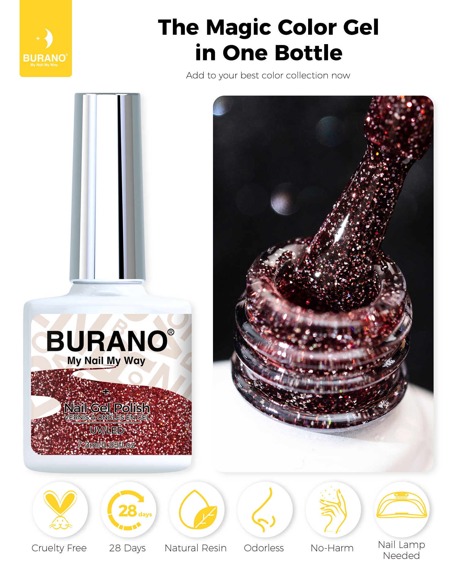 BURANO Reflective Glitter Gel-S7