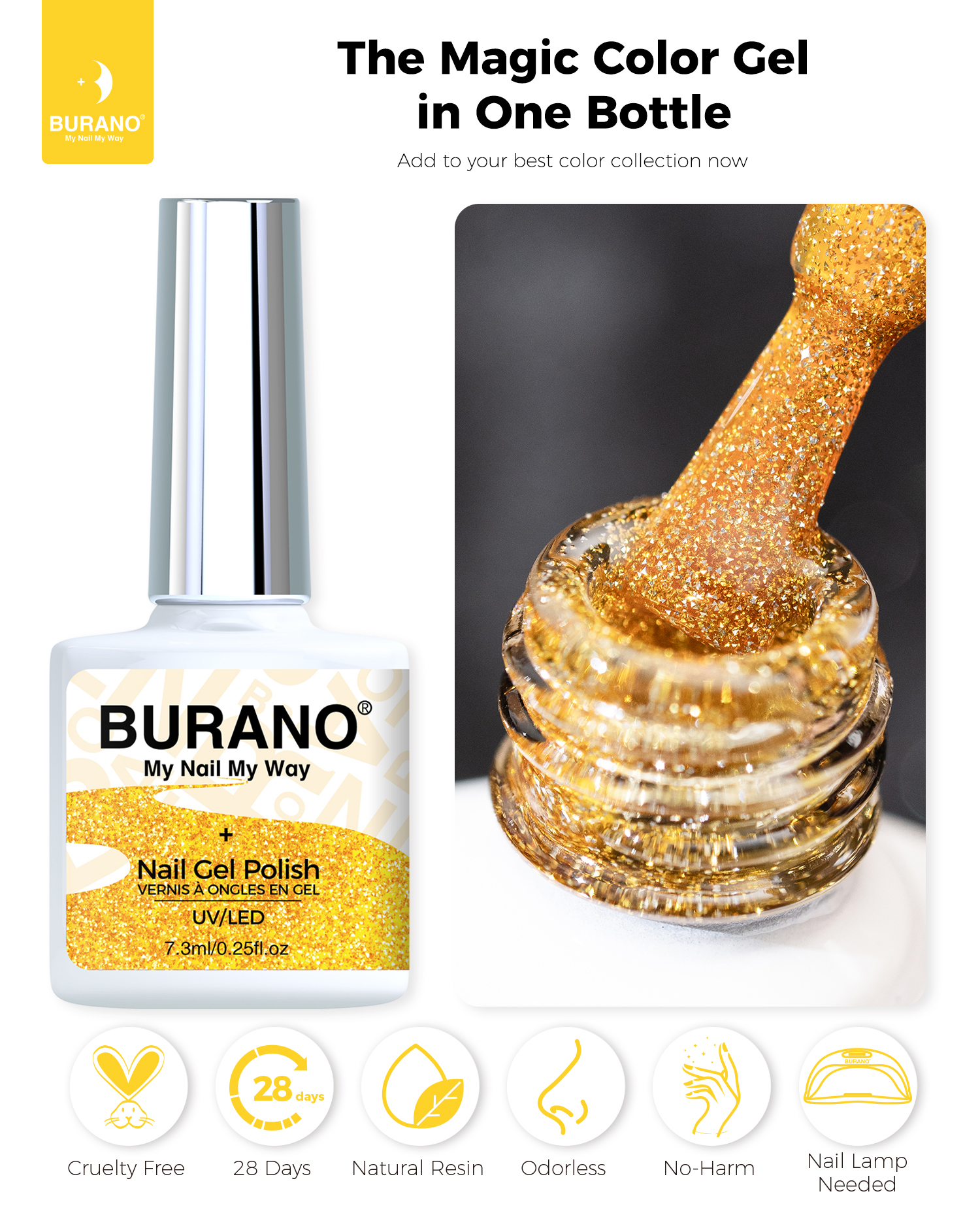 BURANO Reflective Glitter Gel-S8