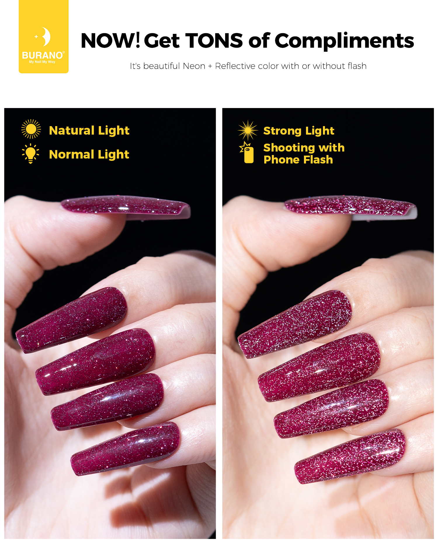 BURANO Reflective Glitter Gel-S18