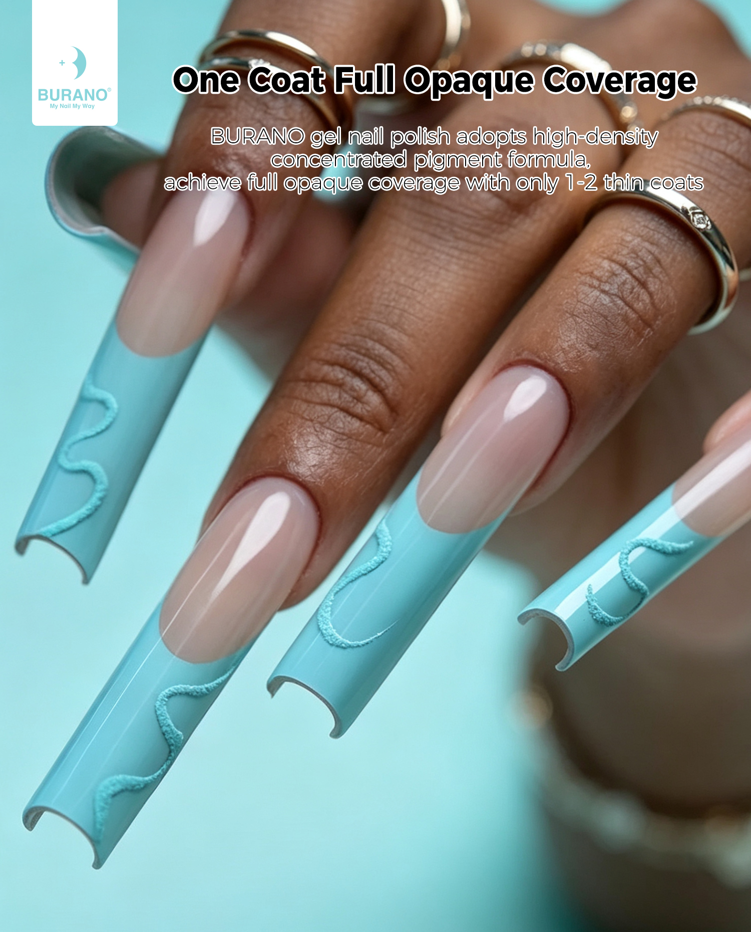 BURANO Gel Nail Polish Blue Set
