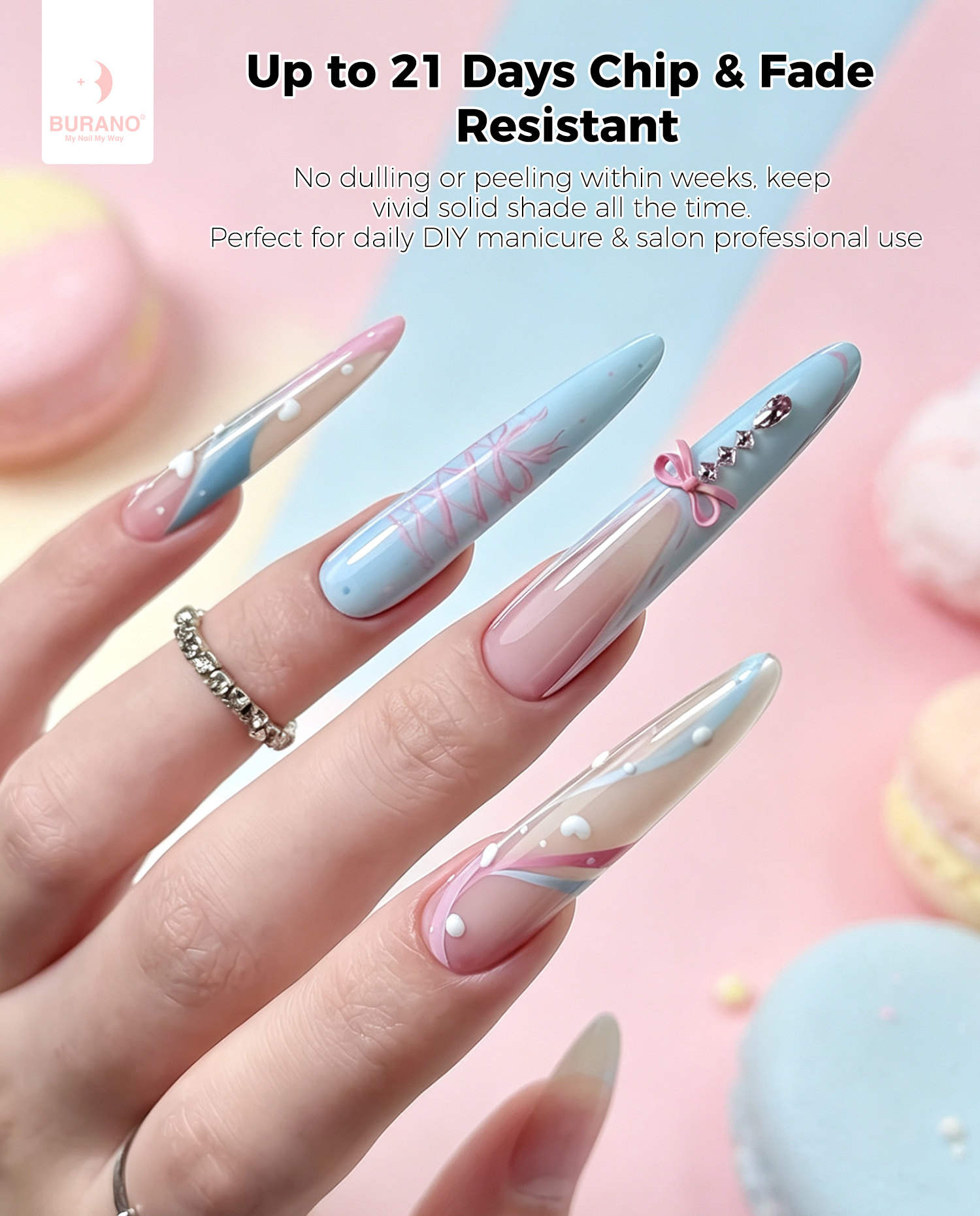 BURANO Gel Nail Polish Macaron Set