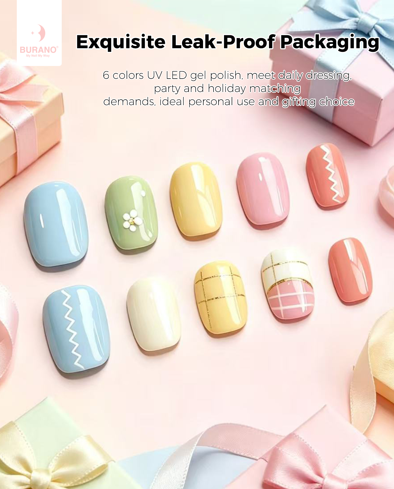 BURANO Gel Nail Polish Macaron Set