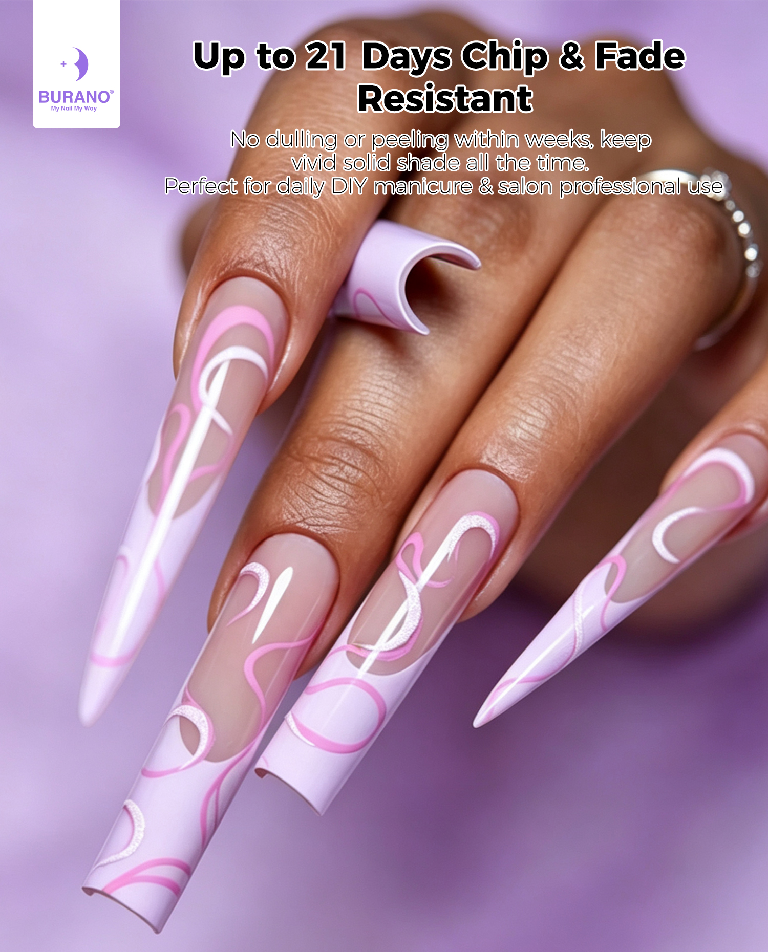 BURANO Gel Nail Polish Purple Set