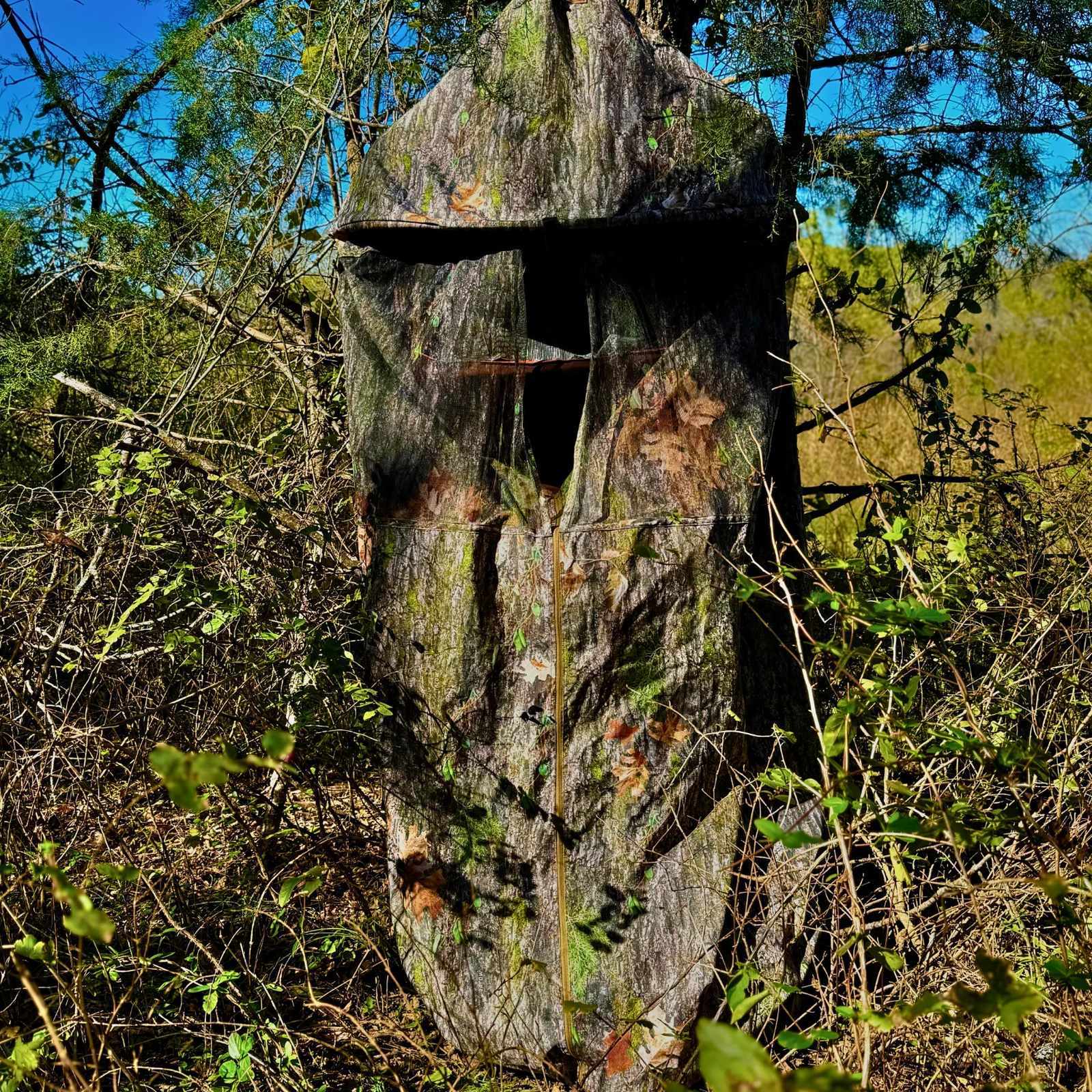 Portable Hunting Hammock Blind – Camouflage Enclosure with Suspended Seat, 360° Rotation & Weather Protection