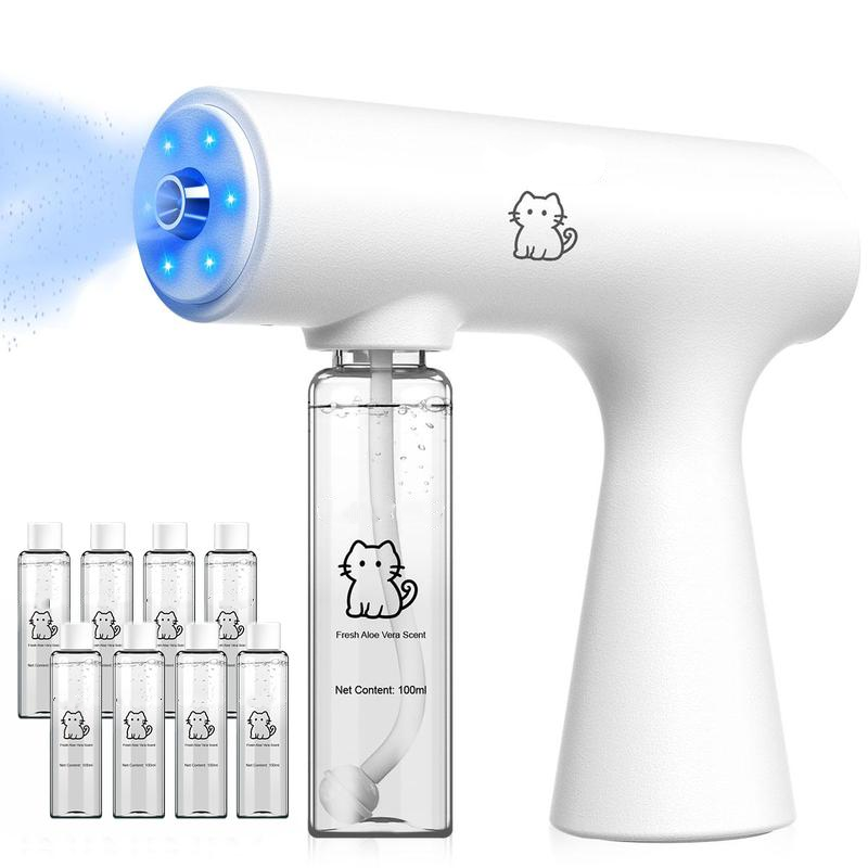 Bio-Enzyme Pet Odor Eliminator Spray Gun Kit – Pet-Friendly Cleaner with 4 Refills for Pet Urine, Smoke & Toilet Odors