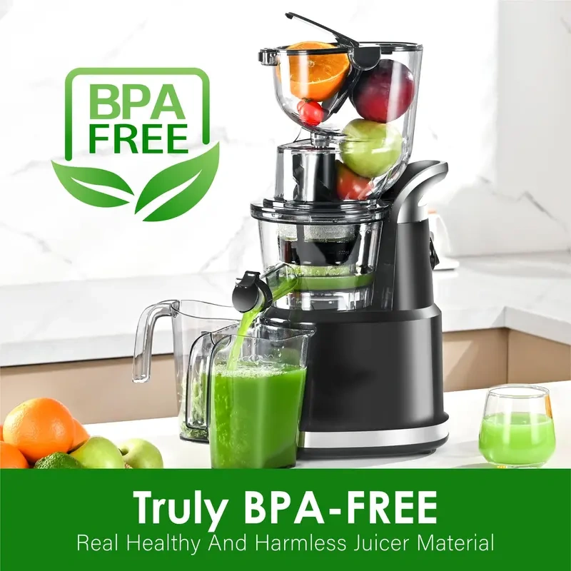Cold Press Juicer – Slow Masticating Juicer Machine for Fruits & Vegetables, High Juice Yield, Easy to Clean, BPA-Free & Quiet