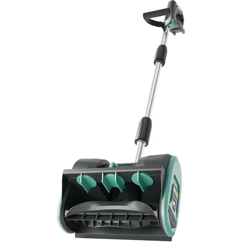 Cordless Electric Snow Shovel – 12" Clearing Width, 6" Depth, 16.5 FT Throwing Distance, 4.0Ah Battery & Quick Charger