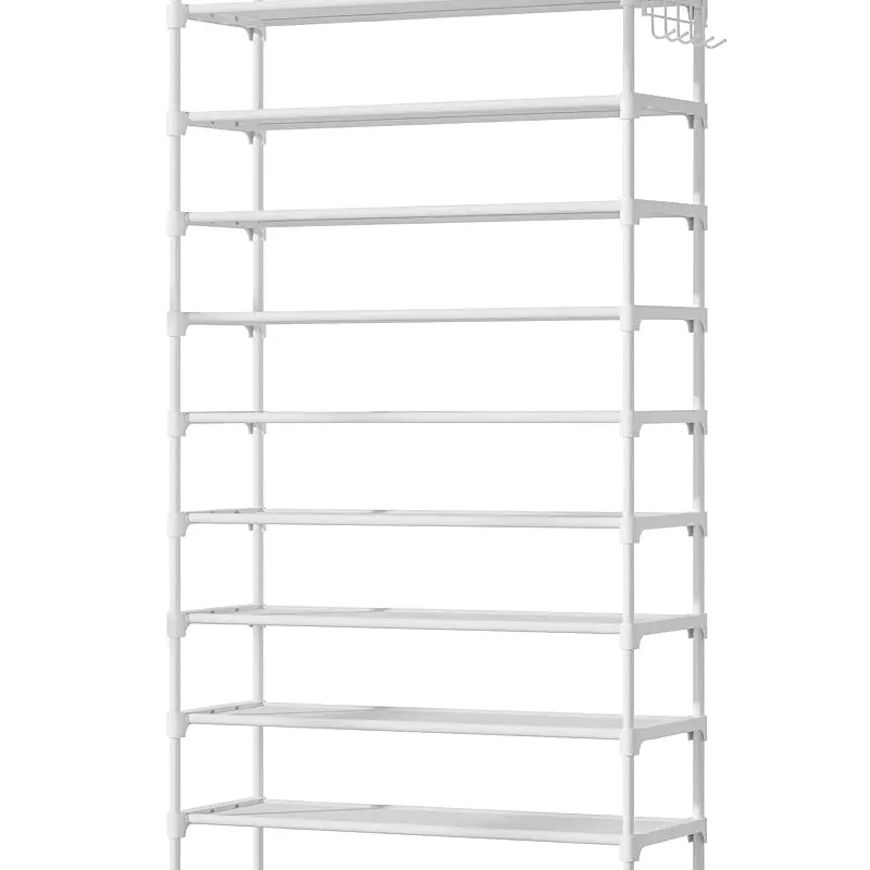 10-Tier Shoe Rack Organizer – Stackable Shoe Storage Shelf with Side Handles for Closet & Entryway