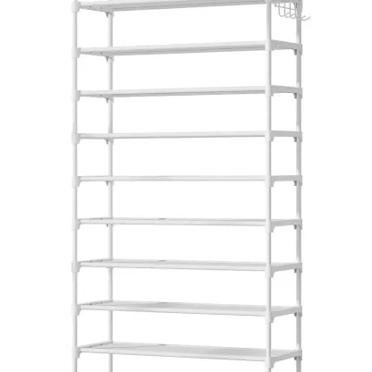 10-Tier Shoe Rack Organizer – Stackable Shoe Storage Shelf with Side Handles for Closet & Entryway