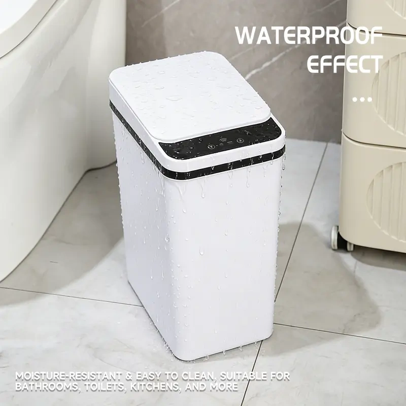 2-Pack Smart Sensor Trash Cans – Touchless Motion-Activated Garbage Bins for Bedroom, Bathroom & Office