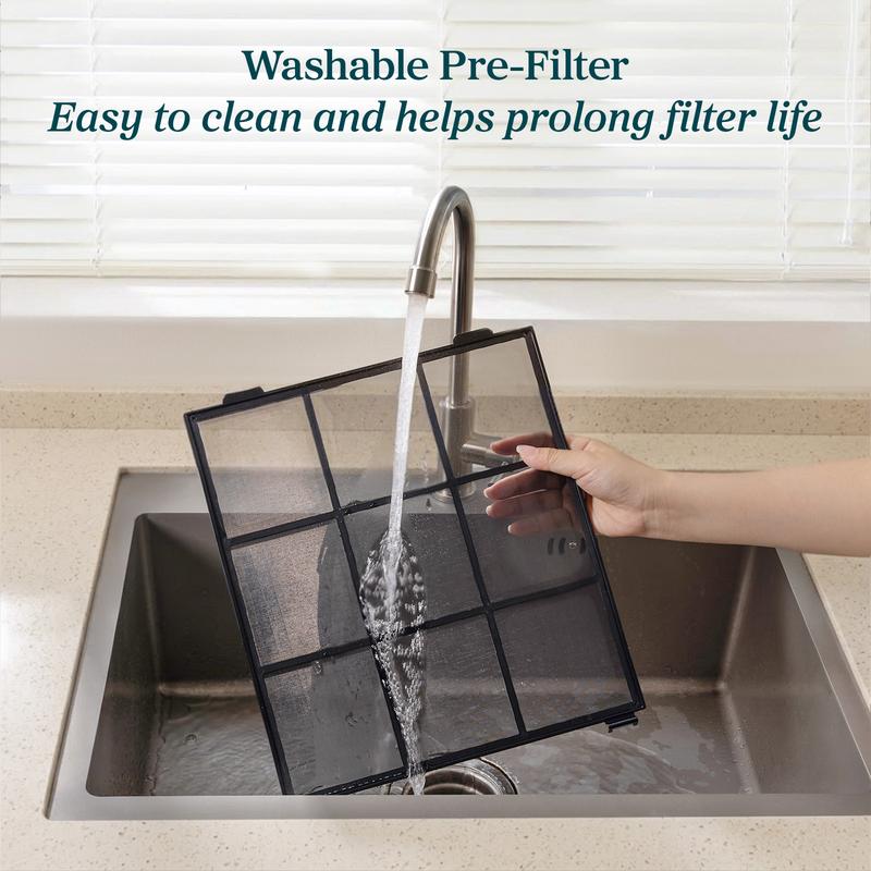 Pet Air Purifier for Large Rooms – Washable Pre-Filter, High-Carbon Filter, Dual Sensors, Auto Mode & App Control