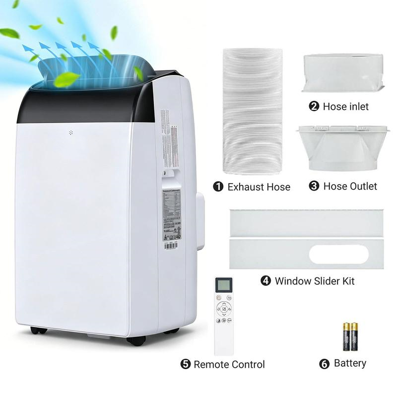 14000 BTU Portable Air Conditioner – 3-in-1 AC, Dehumidifier & Fan for Rooms up to 750 Sq. Ft.