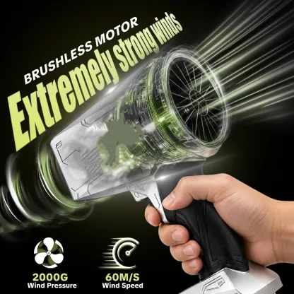 21V Cordless Leaf Blower – Brushless Handheld Blower for Lawn Care, Leaves, Dust, Car Drying & Outdoor Cleanup