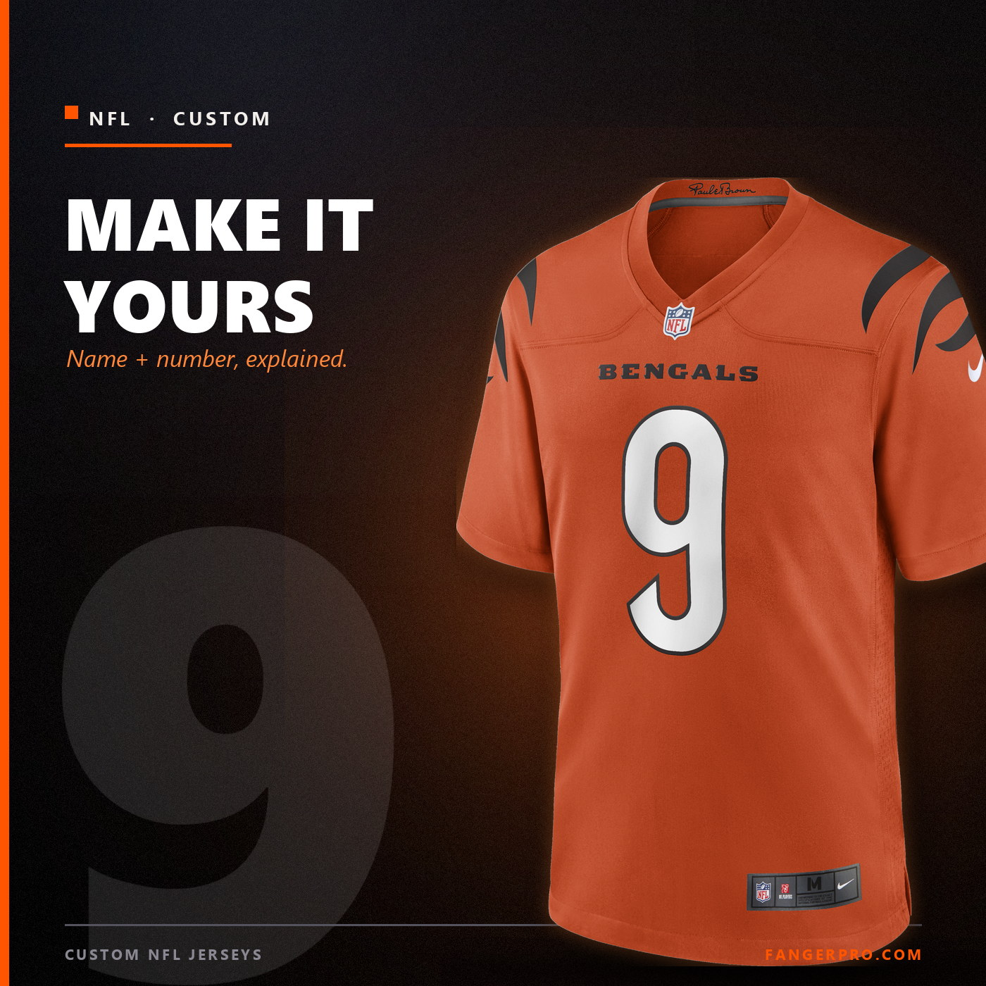 Custom NFL Jerseys - Name and Number Personalization