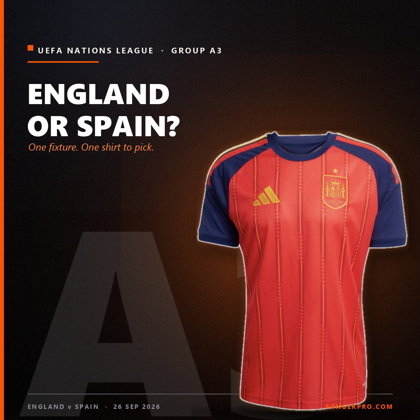 England vs Spain 2026 Shirt Buy Guide