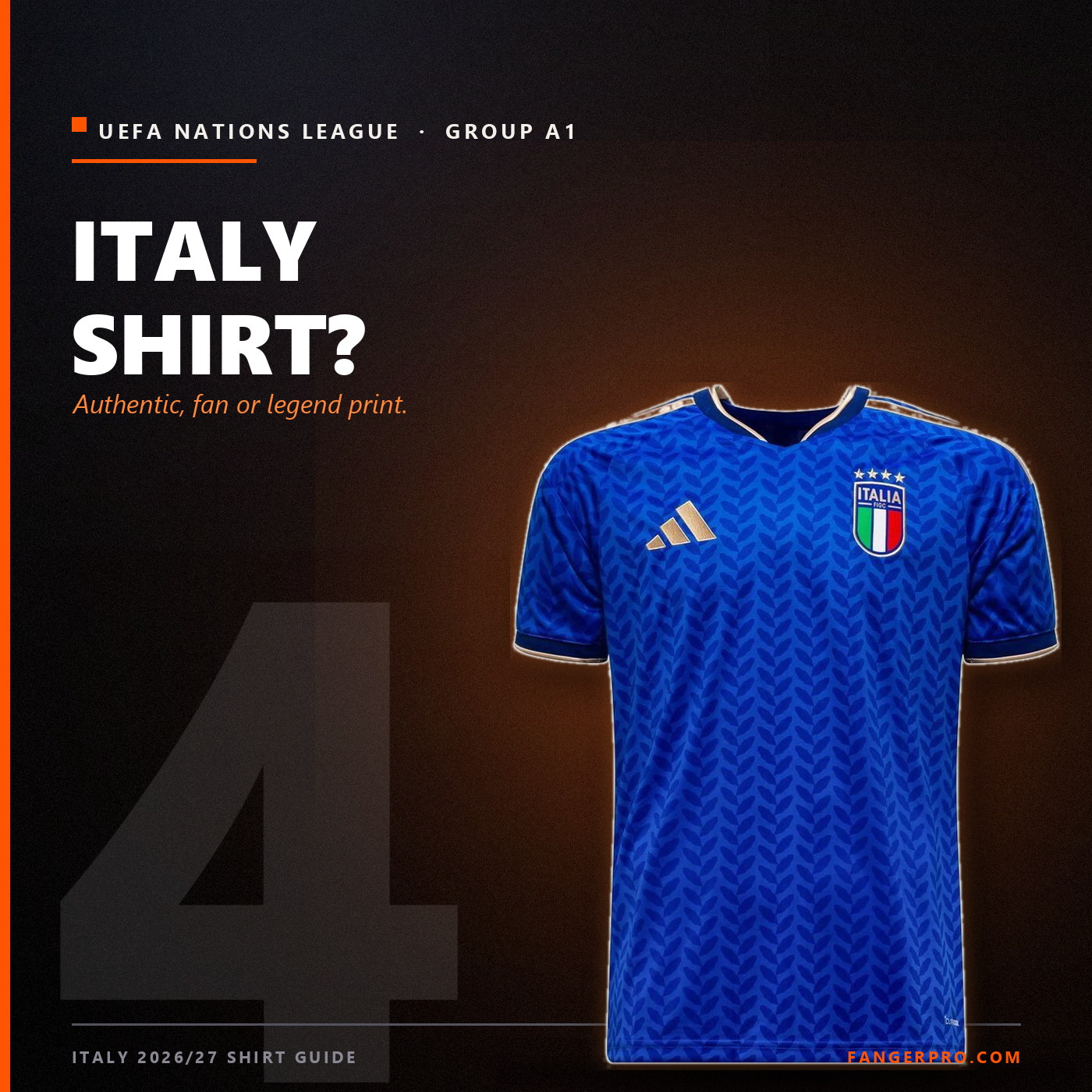Italy National Team Shirt Guide 2026/27