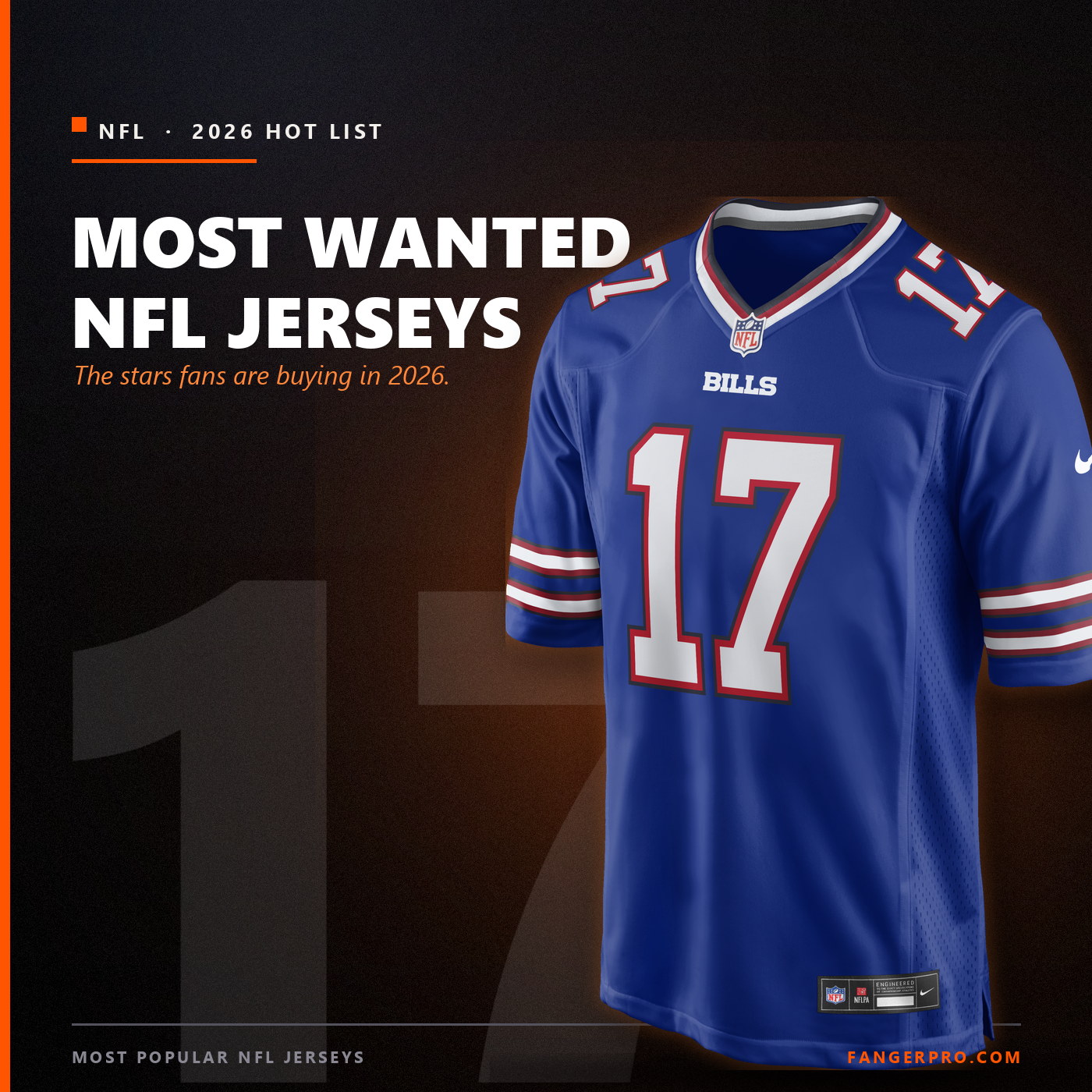 Most Popular NFL Jerseys of 2026