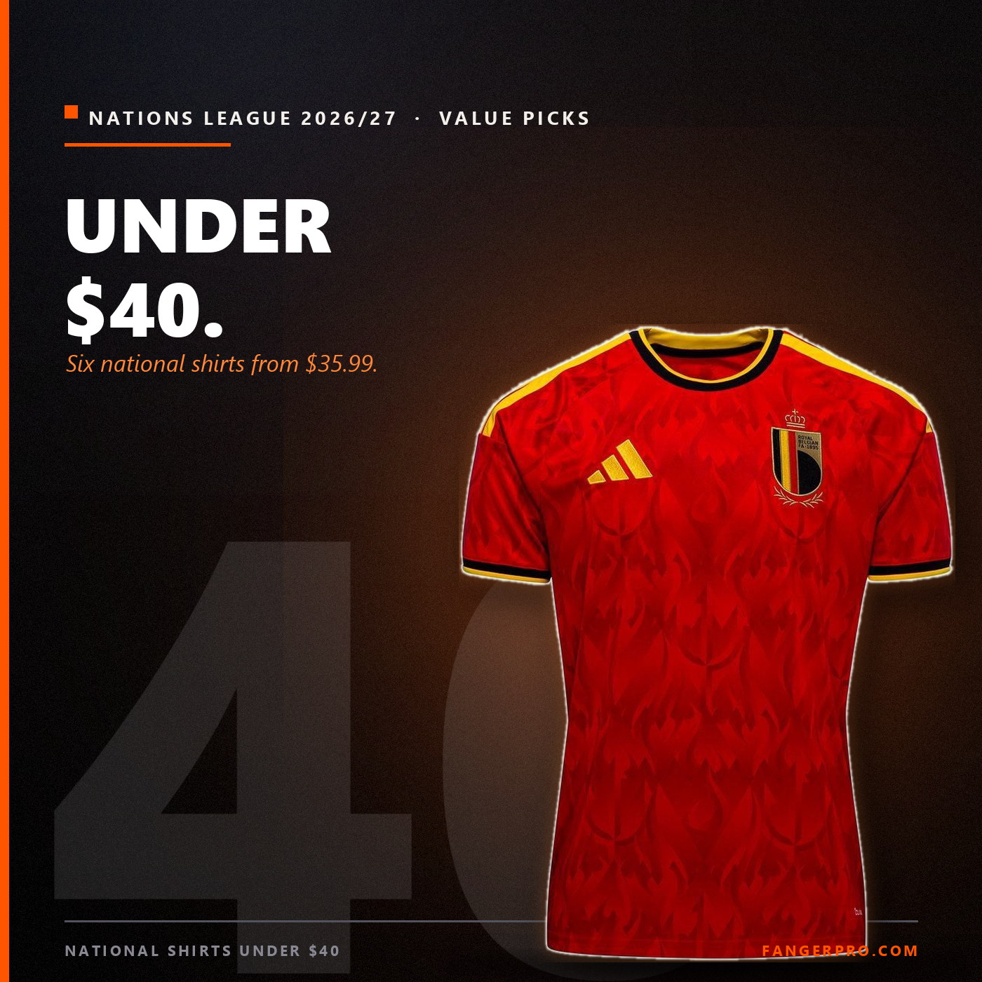 Best value national team shirts under $40 - Spain blue goalkeeper shirt