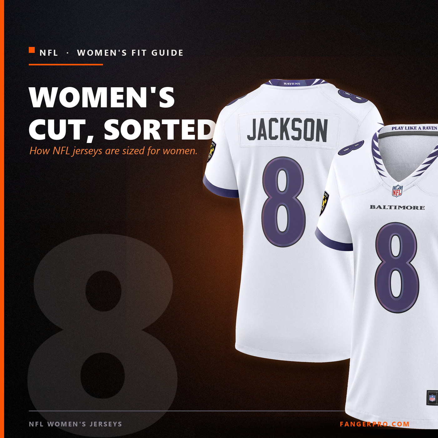 NFL Women's Jerseys Fit & Sizing Guide
