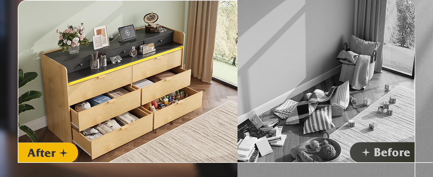 rattan dresser
