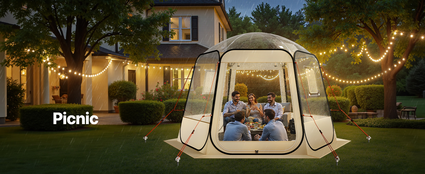 outdoor bubble tent