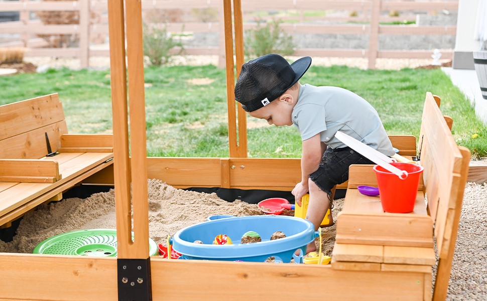 sandbox with cover