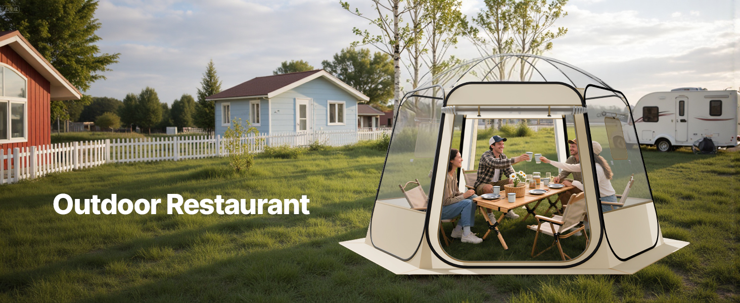 clear dome tent