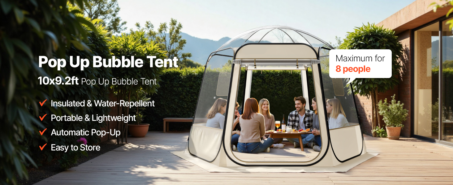 pop up bubble tent