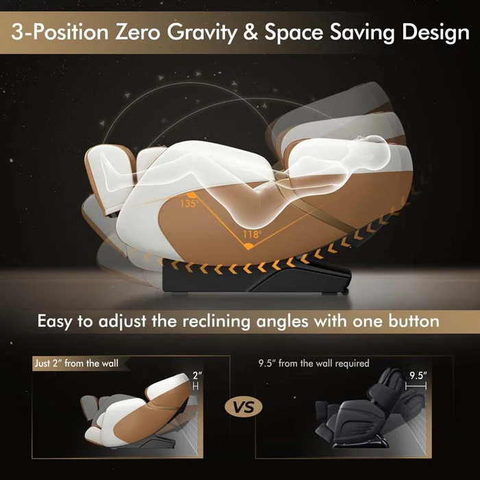 Full Body Zero Gravity Massage Chair with Back Heat System