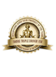 a gold emblem with a ribbon