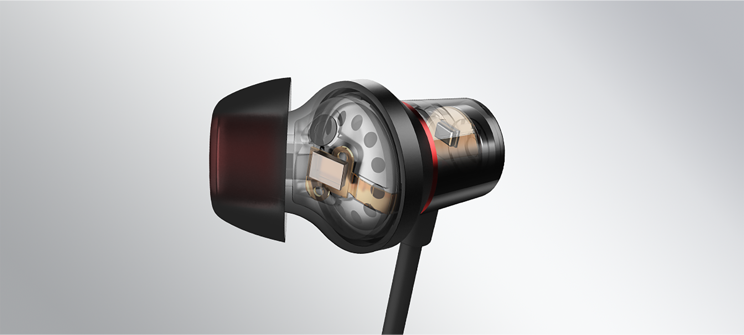 a close up of a headphone