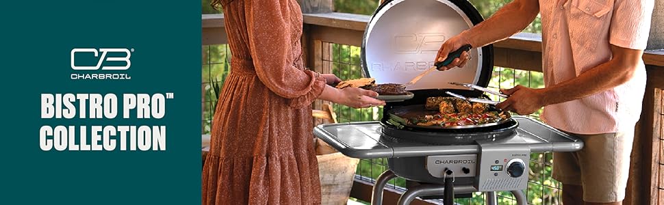 Bistro Pro, Charbroil, gas grill, electric grill, charcoal grill
