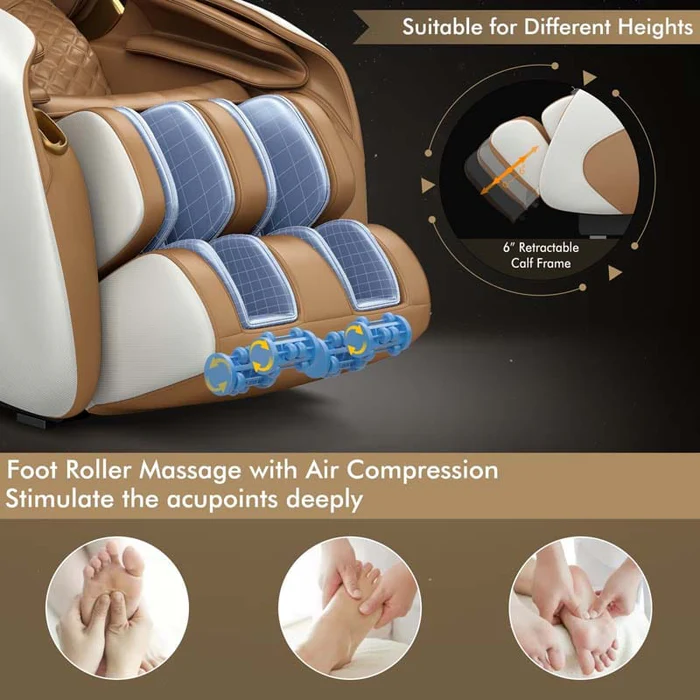Full Body Zero Gravity Massage Chair with Back Heat System