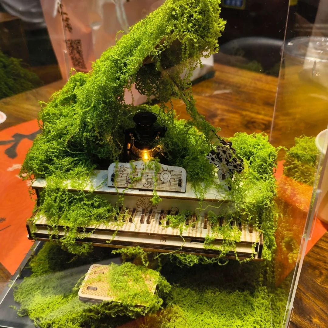 TS Eras Tour “Champagne Problems” Light-Up Moss Piano Model