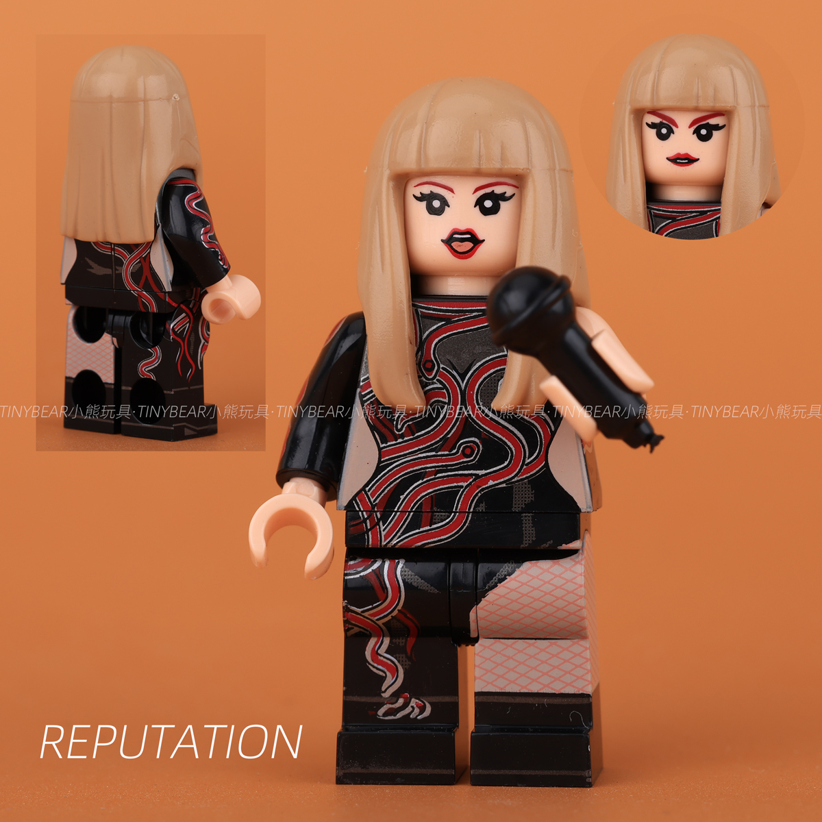 Taylor Swift Eras Tour Outfit LEGO Minifigure Building Blocks