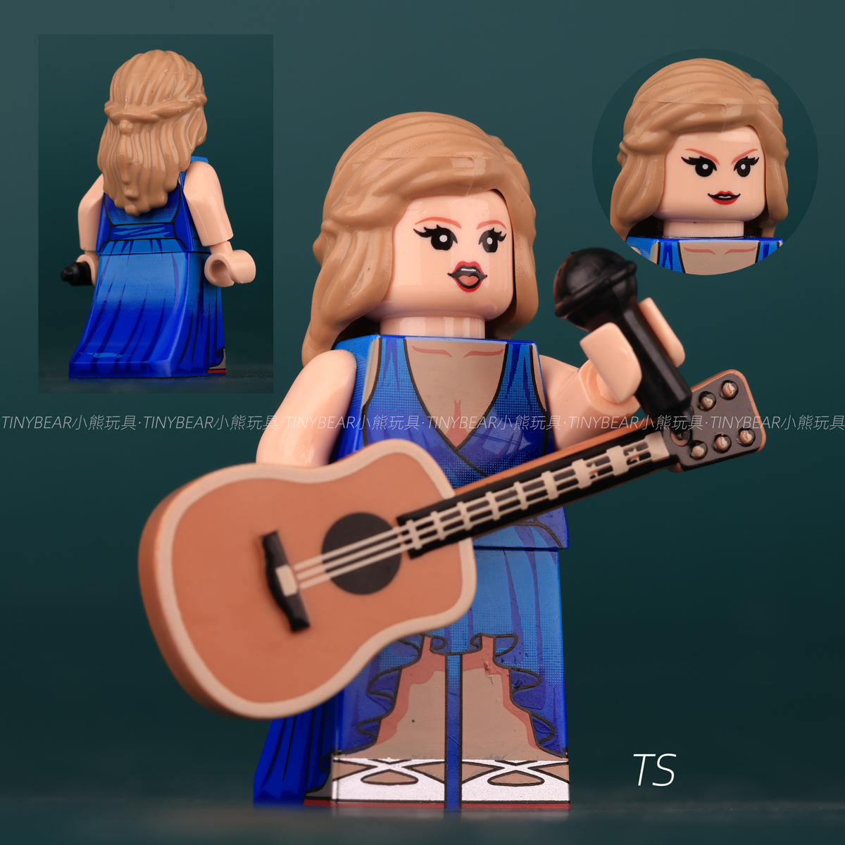 Taylor Swift Eras Tour Outfit LEGO Minifigure Building Blocks