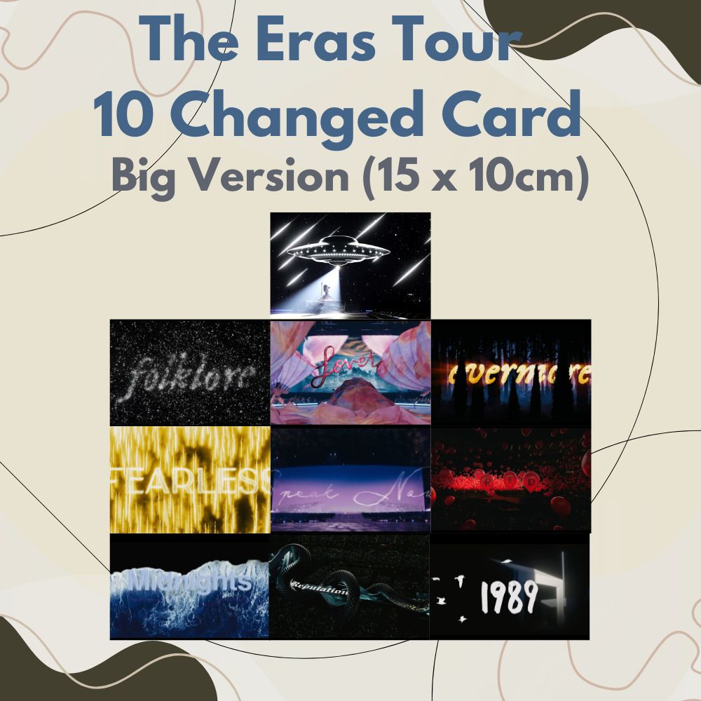 Taylor Swift Eras Tour 10-Change Double-Sided Lenticular Card